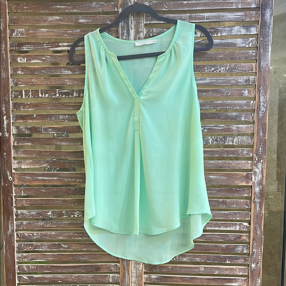 Mint Green Sleeveless Top